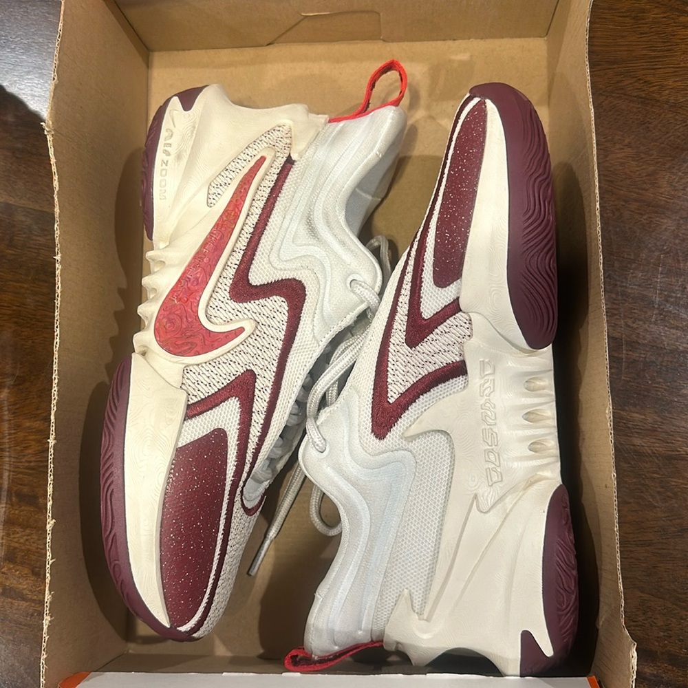 Red Nike shoes
